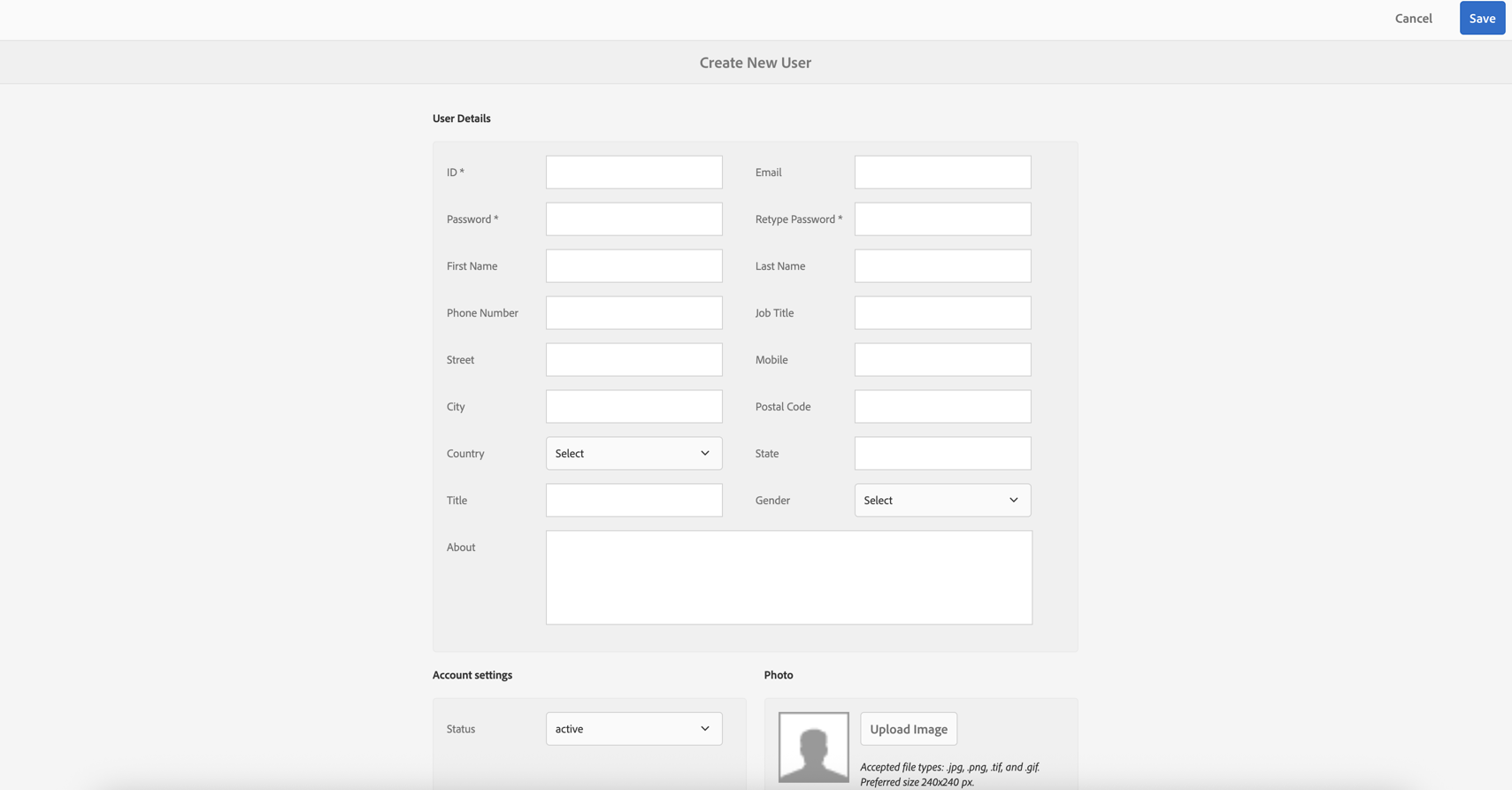 User Form