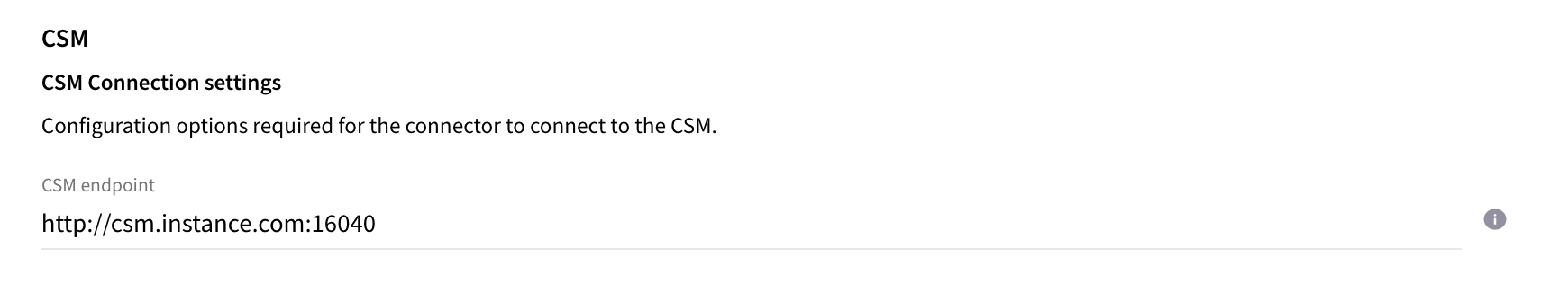 csm endpoint