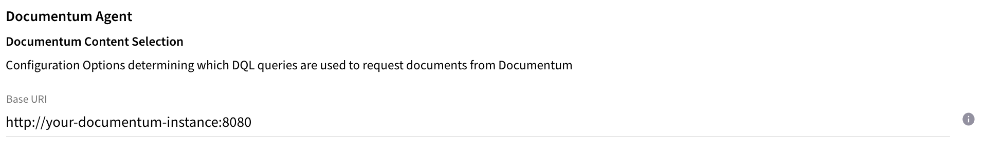 Documentum Configuration